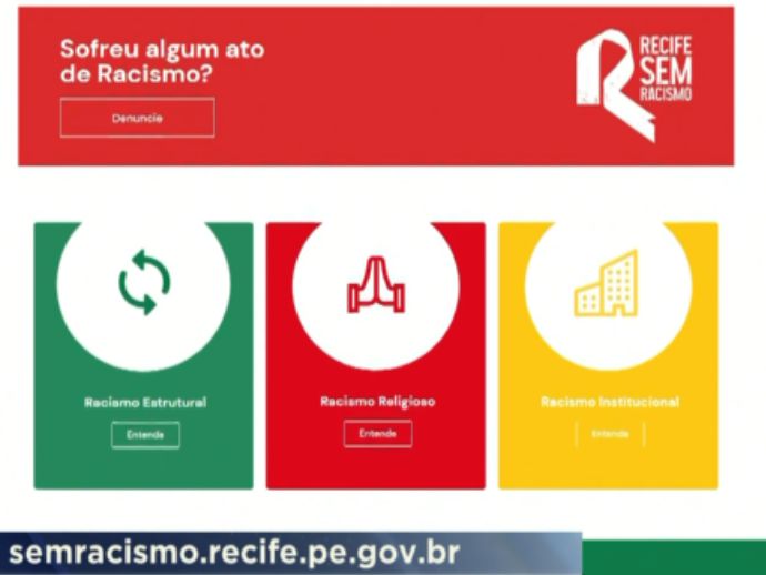 RECIFE SEM RACISMO: plataforma disponível para receber denúncias 