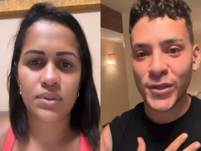 Influenciador Léo do Coque é detido por suspeita de agressão a companheira Gicely Rafaela