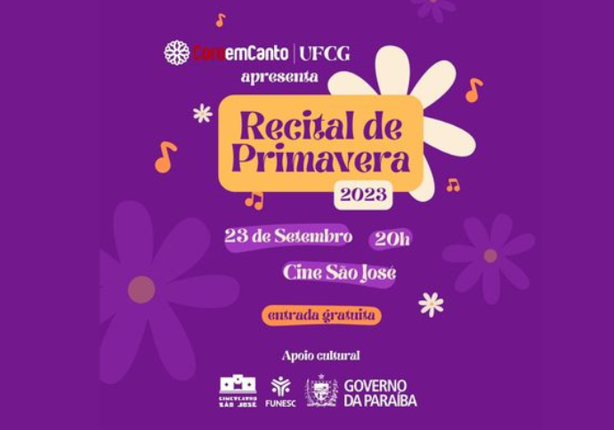 Coro em Canto da UFCG promove Recital de Primavera