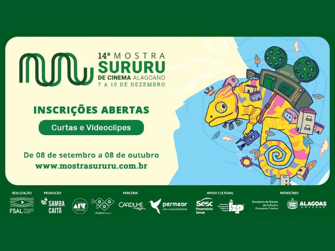 Mostra Sururu abre inscrições para curtas-metragens e videoclipes alagoanos