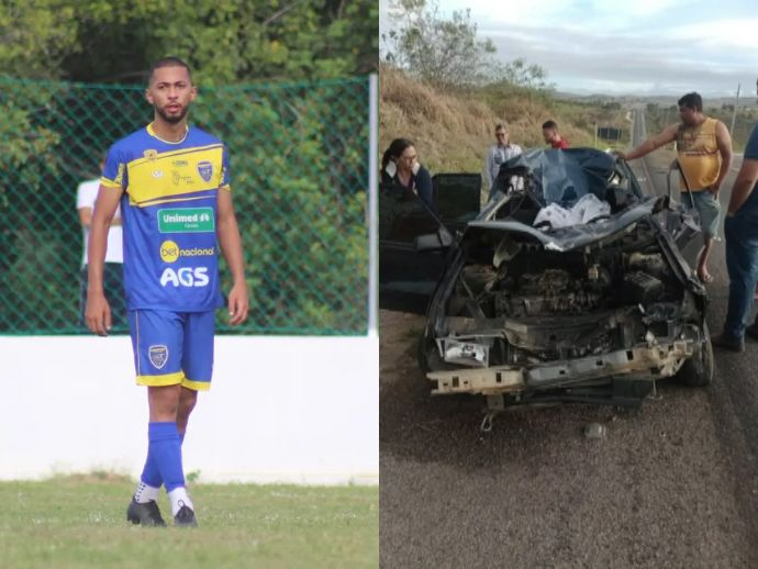 Jogador de futebol morre em acidente de trânsito na BR-104