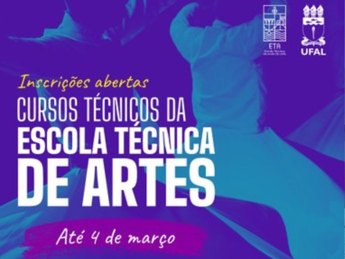 Ufal abre inscrições para cursos técnicos de artes.