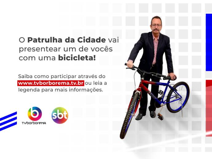 TV  Borborema dá início ao Concurso Cultural 'Eu Quero Essa Bike'