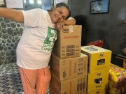 TV Guararapes doa 300 kg de alimentos para projeto de conscientização ambiental 