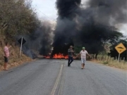 No distrito de Galante, população faz protesto por falta de água